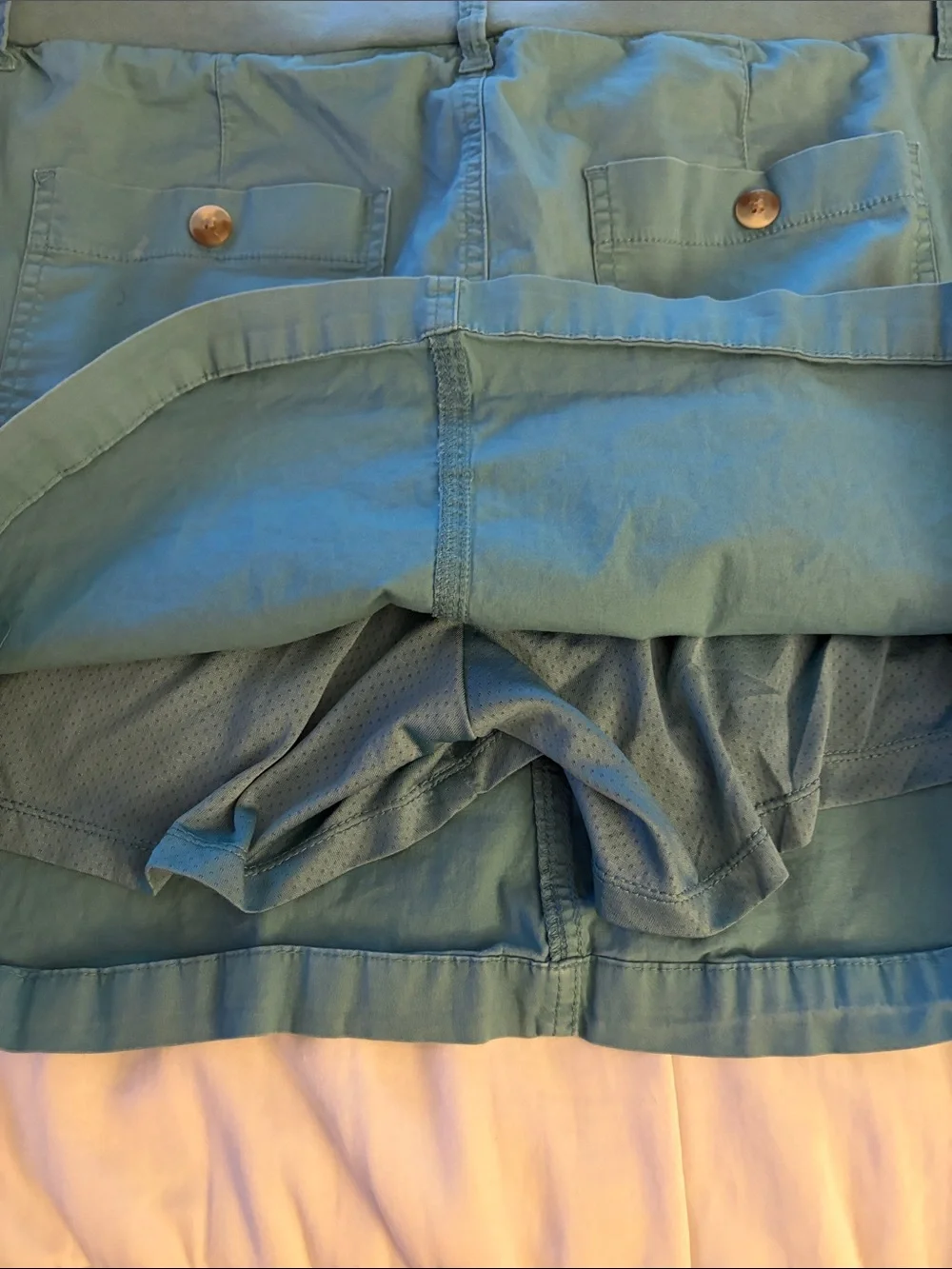 Lee Regular Fit Skort Mid Rise With Pockets Light Green Size 18 Medium